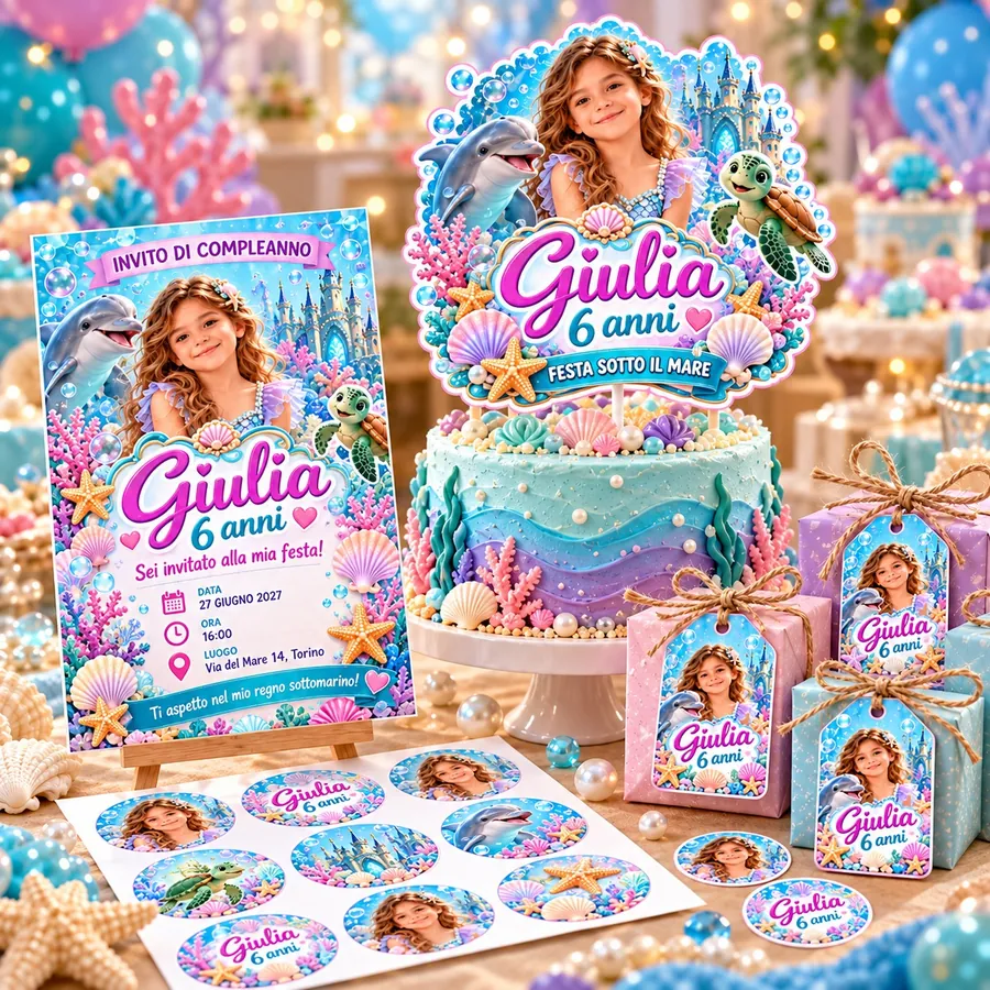 Kit Essenziale: festa personalizzata con foto