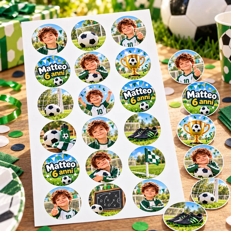 Adesivi tema Calcio