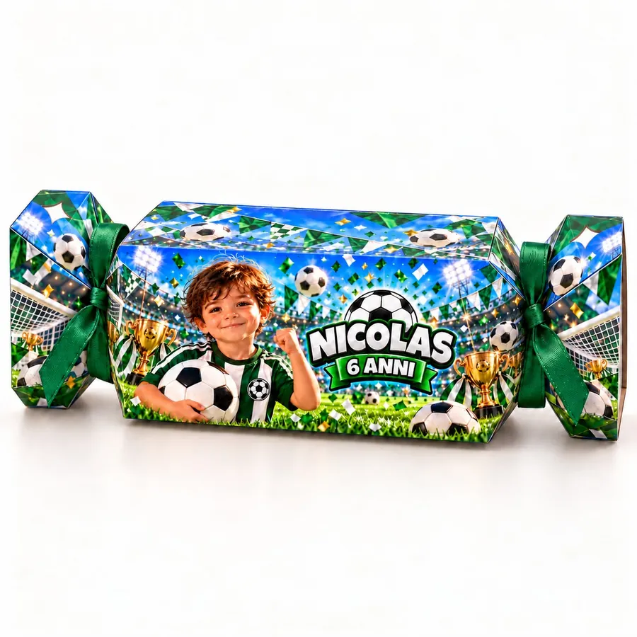 Scatolina caramella tema Calcio