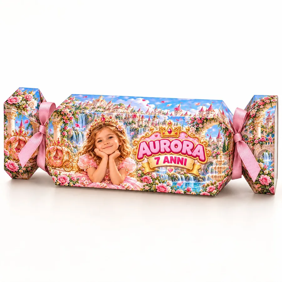 Scatolina caramella tema Principessa