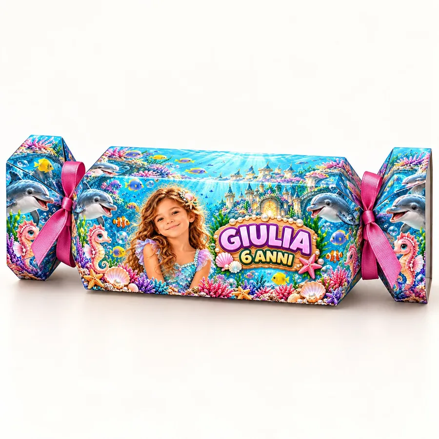 Scatolina caramella tema Sirena