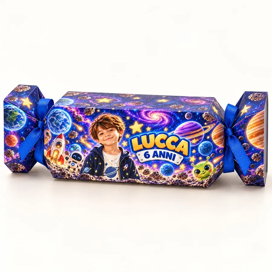 Scatolina caramella tema Spazio