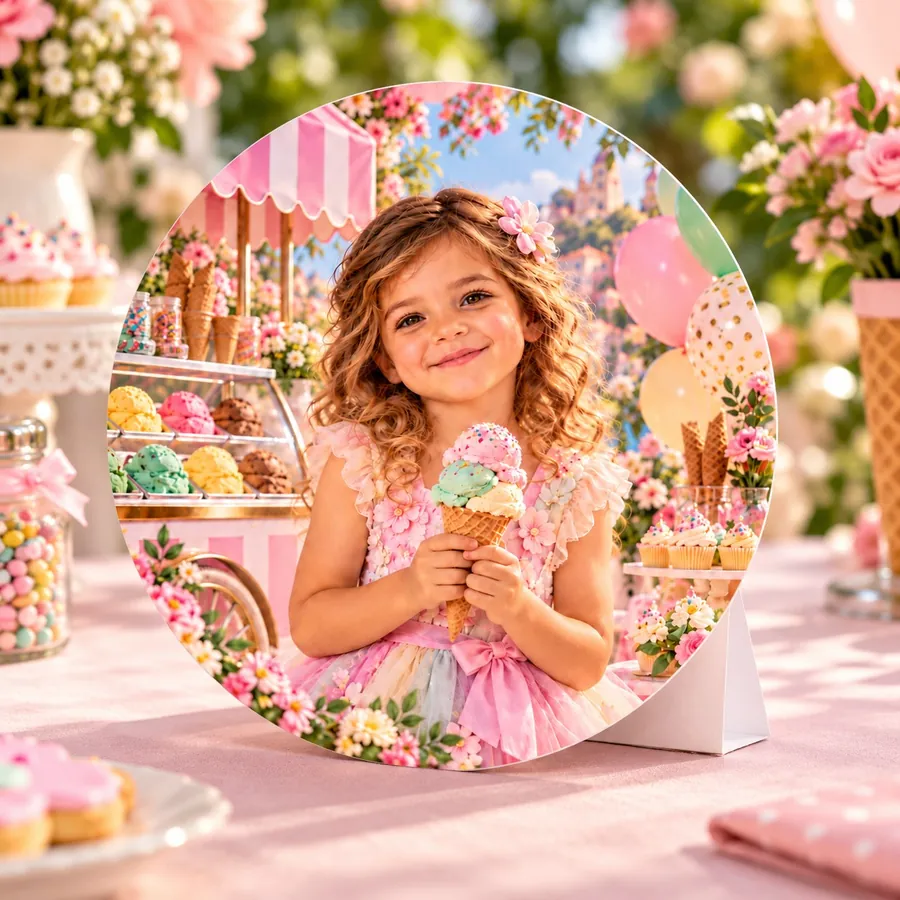 Centrotavola tema Gelato party
