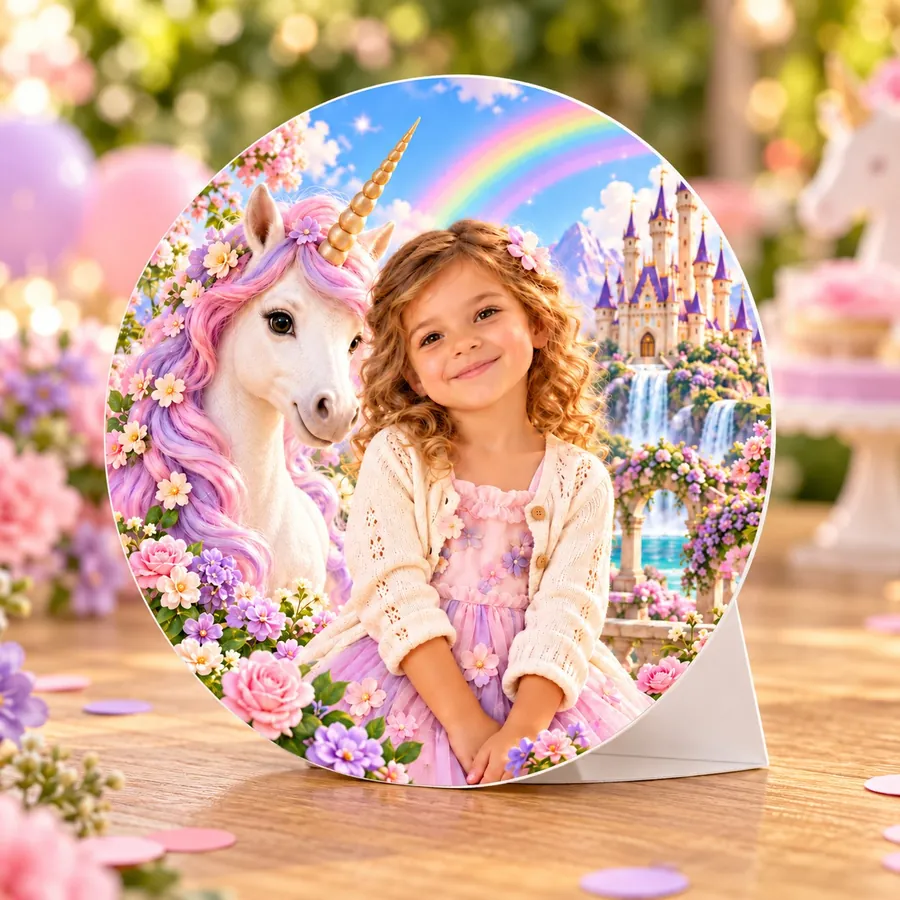 Centrotavola tema Unicorno