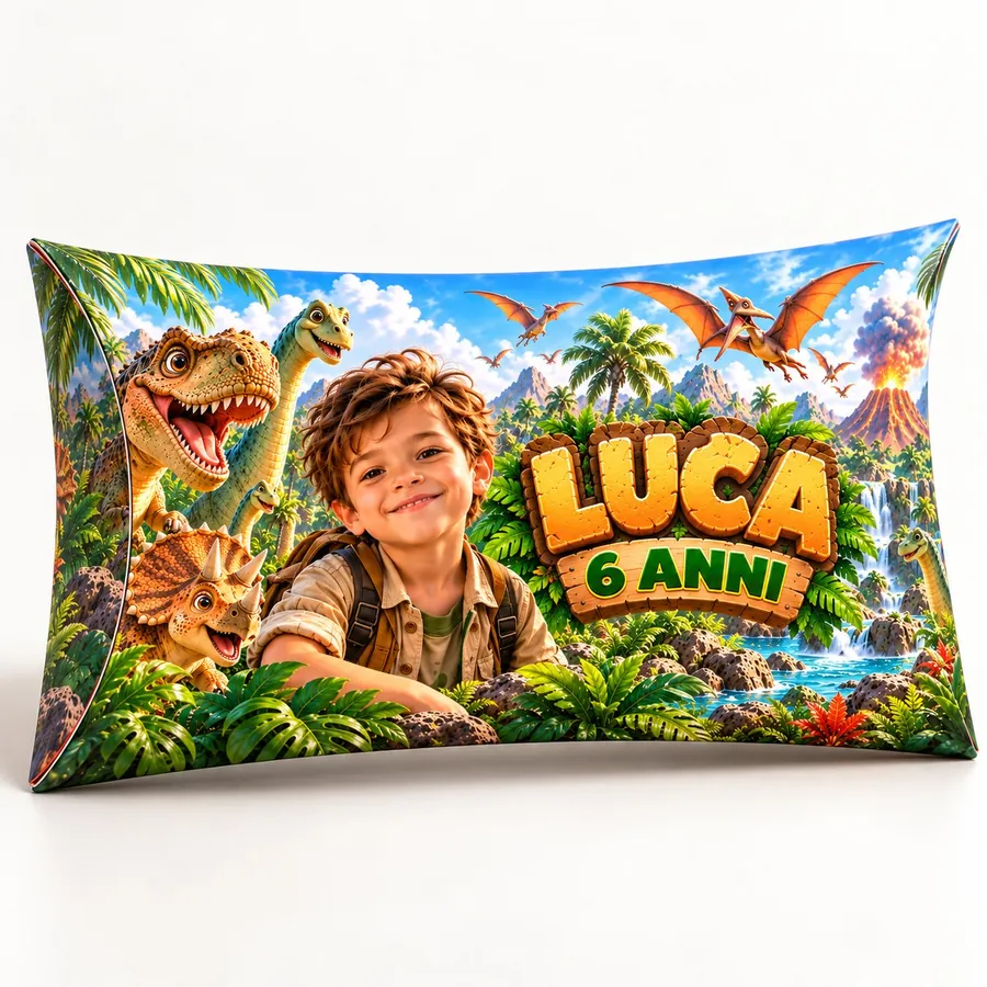Scatolina cuscino tema Dino Park