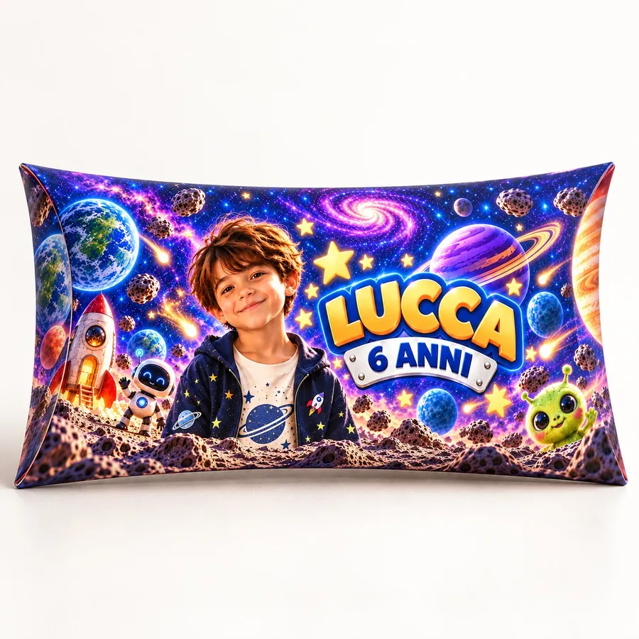 Scatolina cuscino tema Spazio