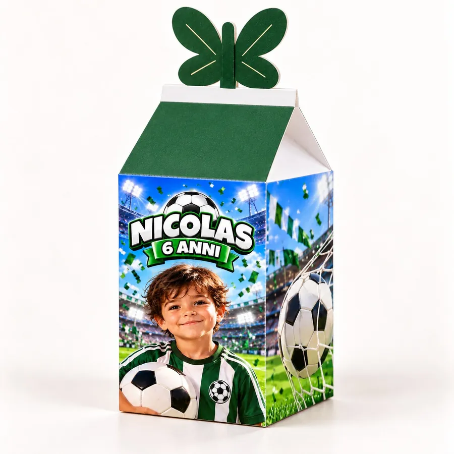 Scatolina farfalla tema Calcio
