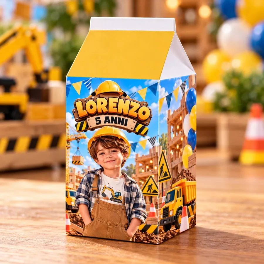 Scatolina milk tema Cantiere