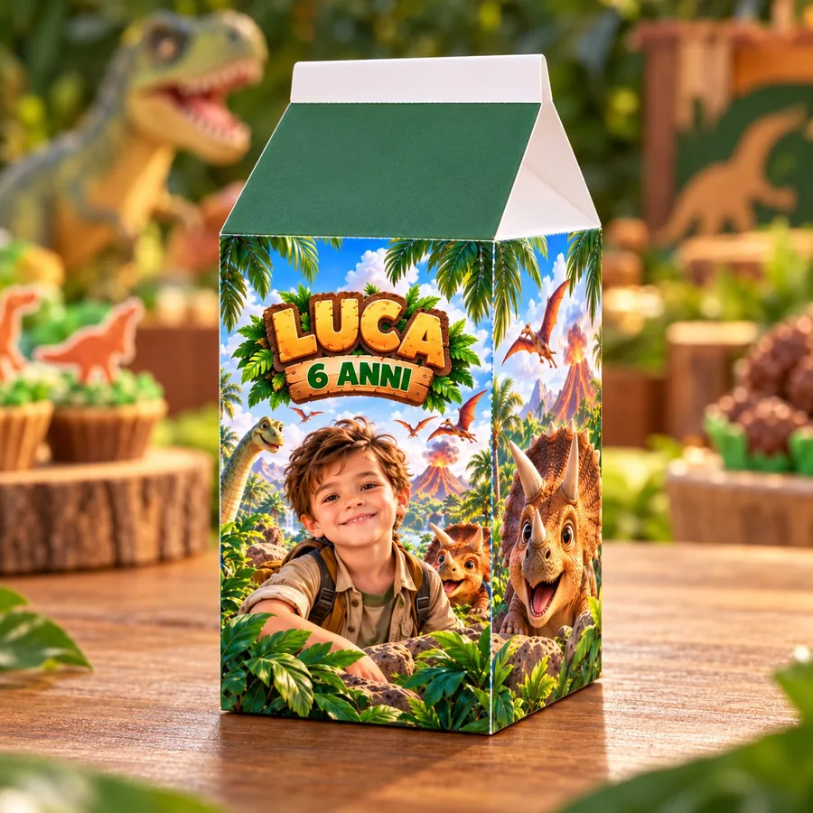 Scatolina milk tema Dino Park