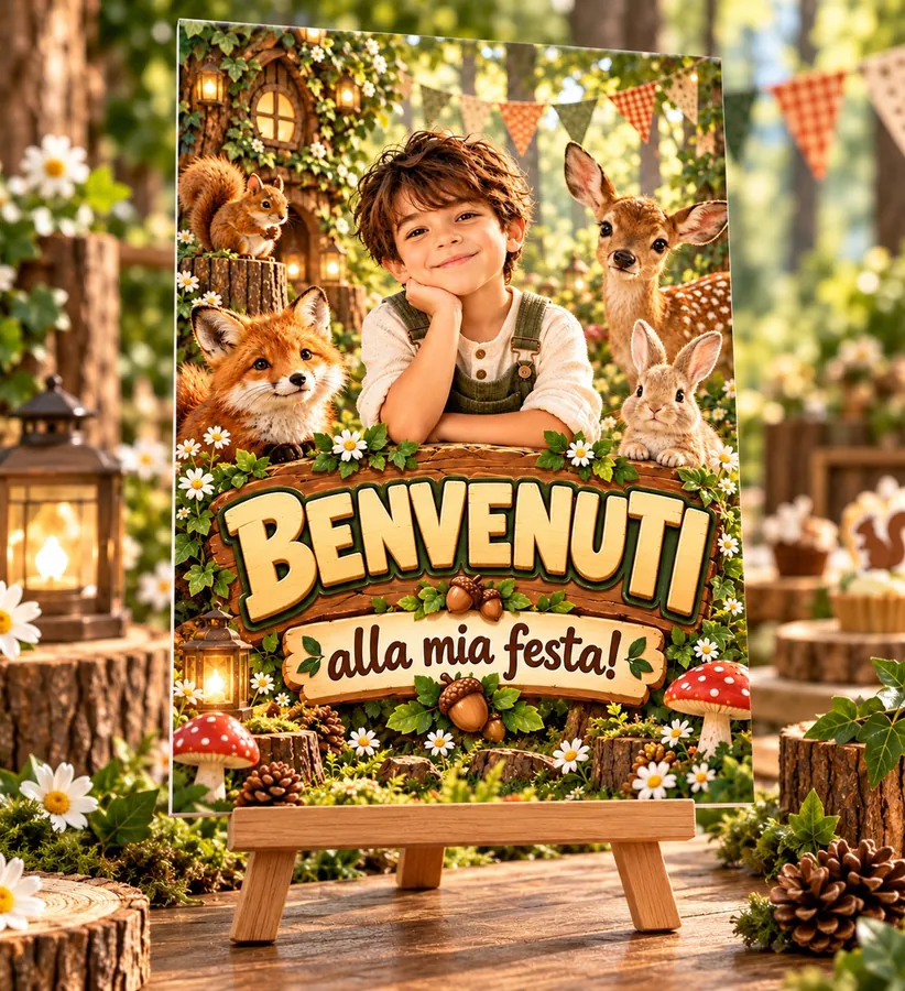 Poster tema Animali del bosco