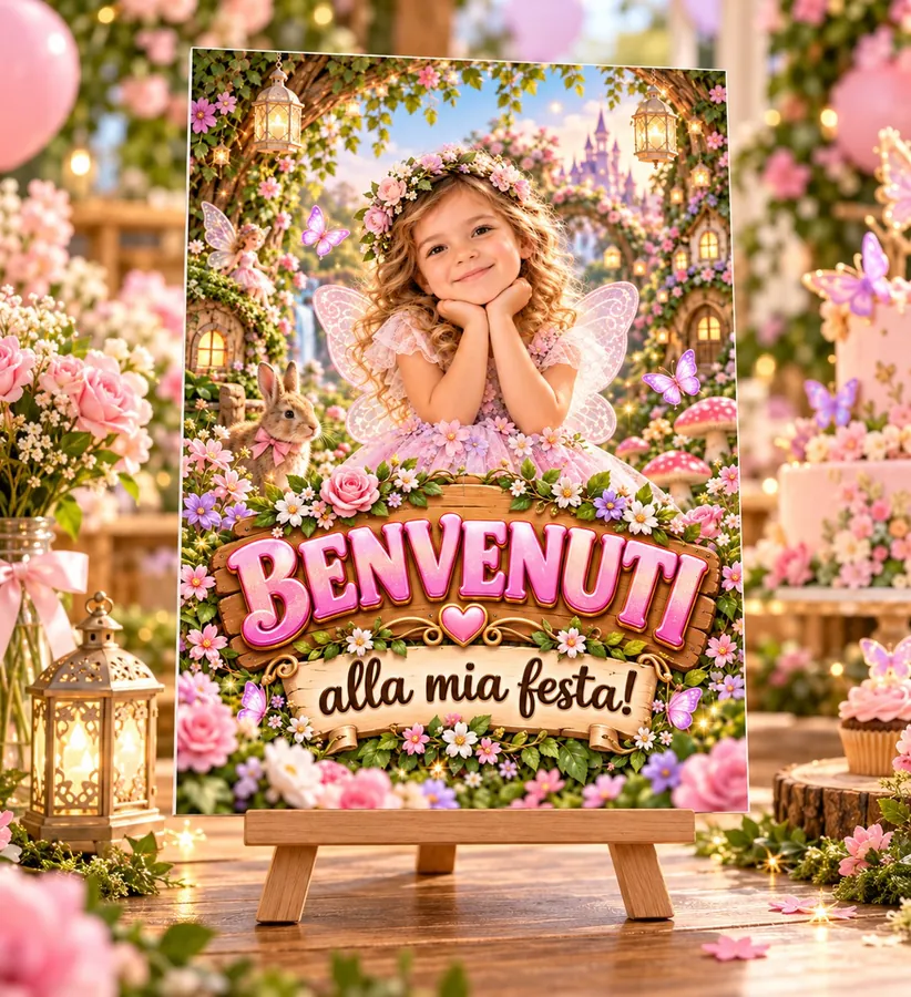 Poster tema Giardino delle fate