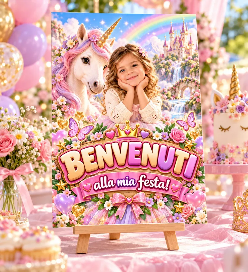 Poster tema Unicorno