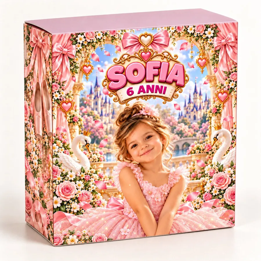 Scatolina rettangolare tema Ballerina