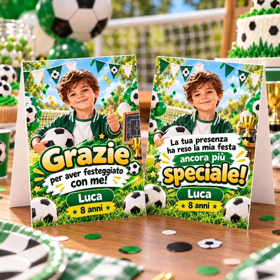 Ringraziamento tema Calcio