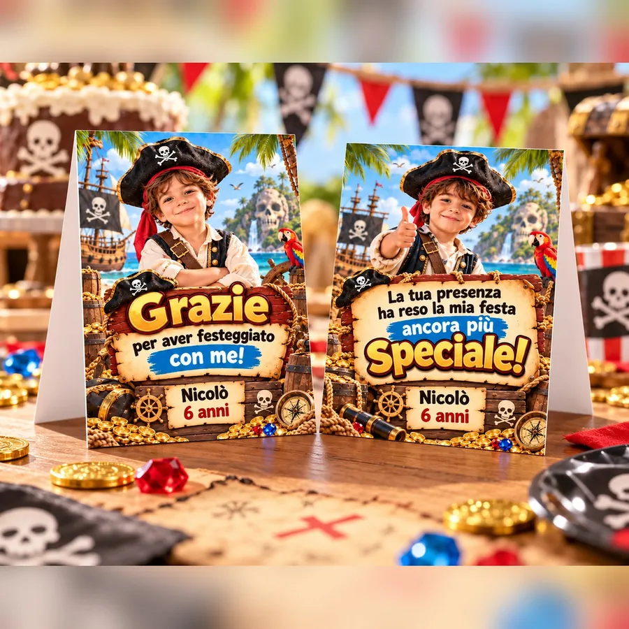 Ringraziamento tema Pirati