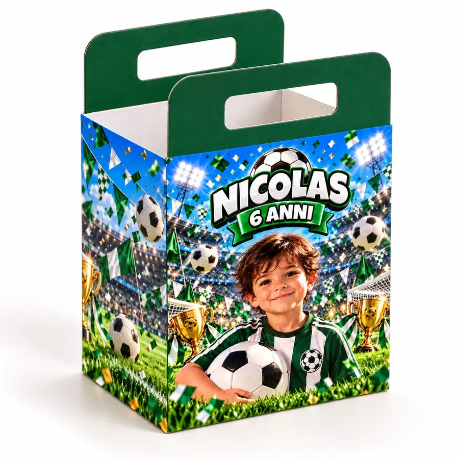 Scatolina manici tema Calcio