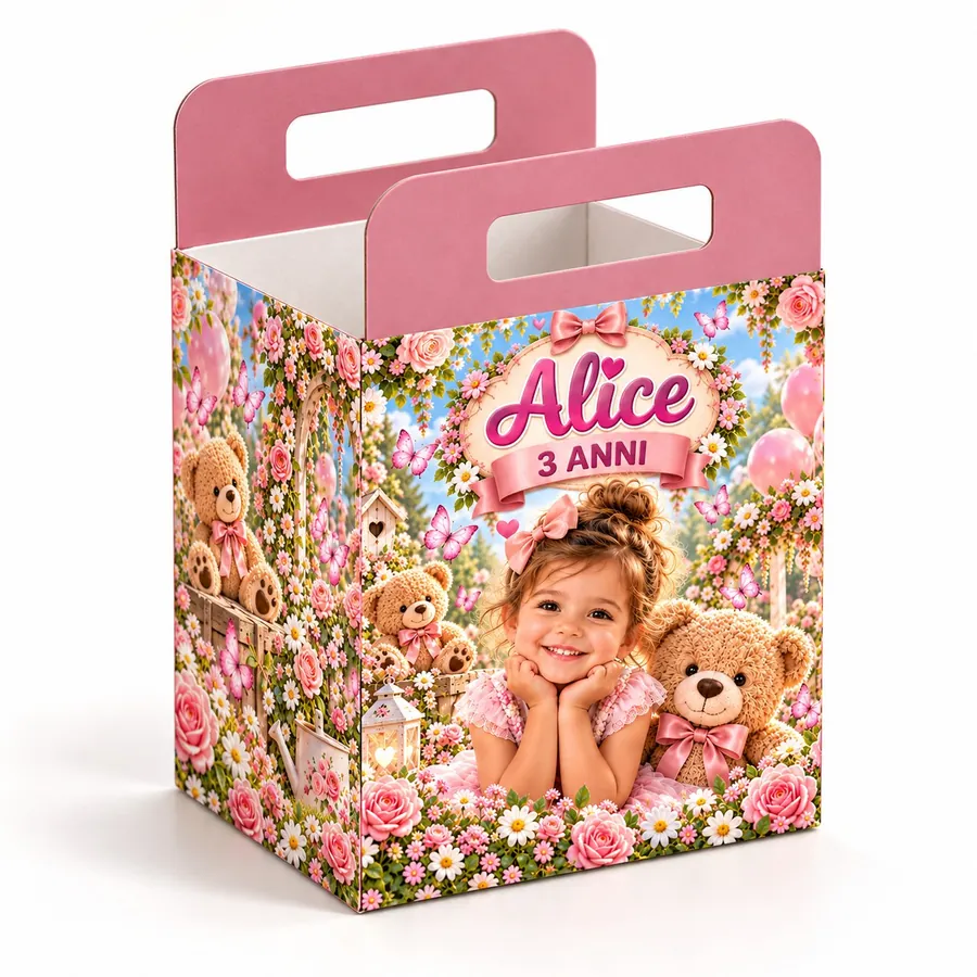 Scatolina manici tema Orsetto dolce