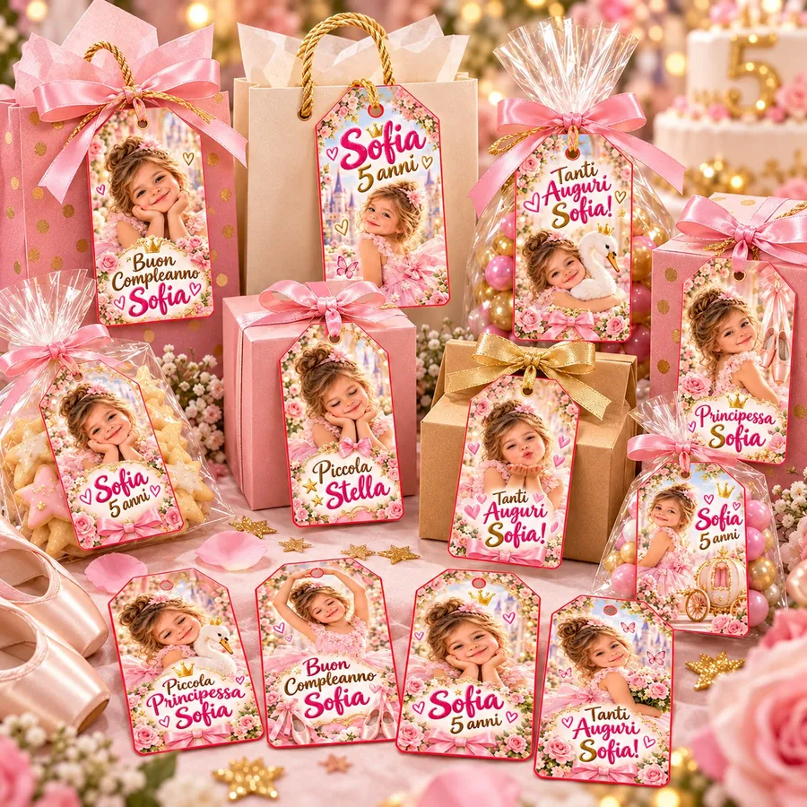 Tag regalo tema Ballerina