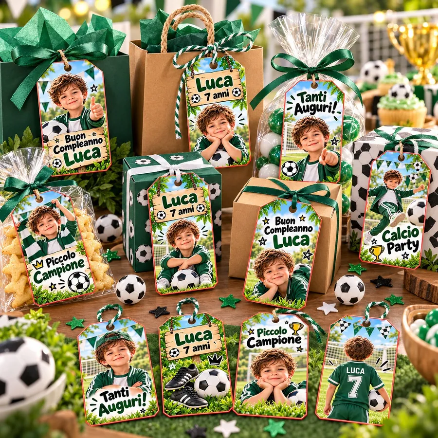 Tag regalo tema Calcio