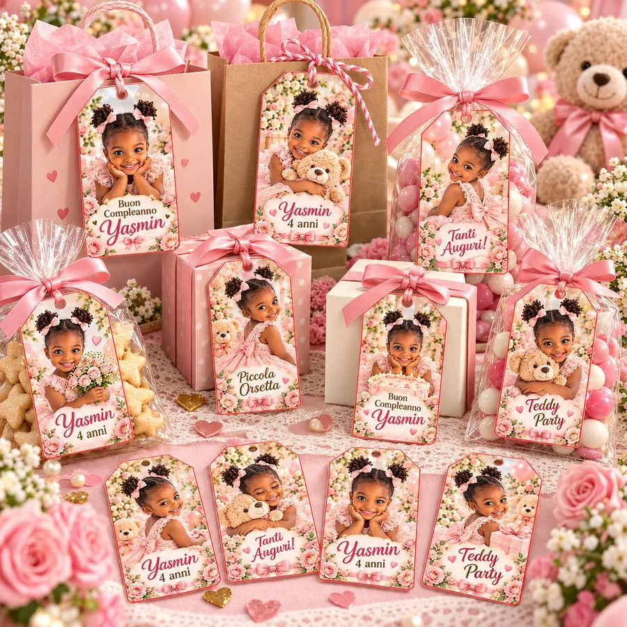 Tag regalo tema Orsetto dolce